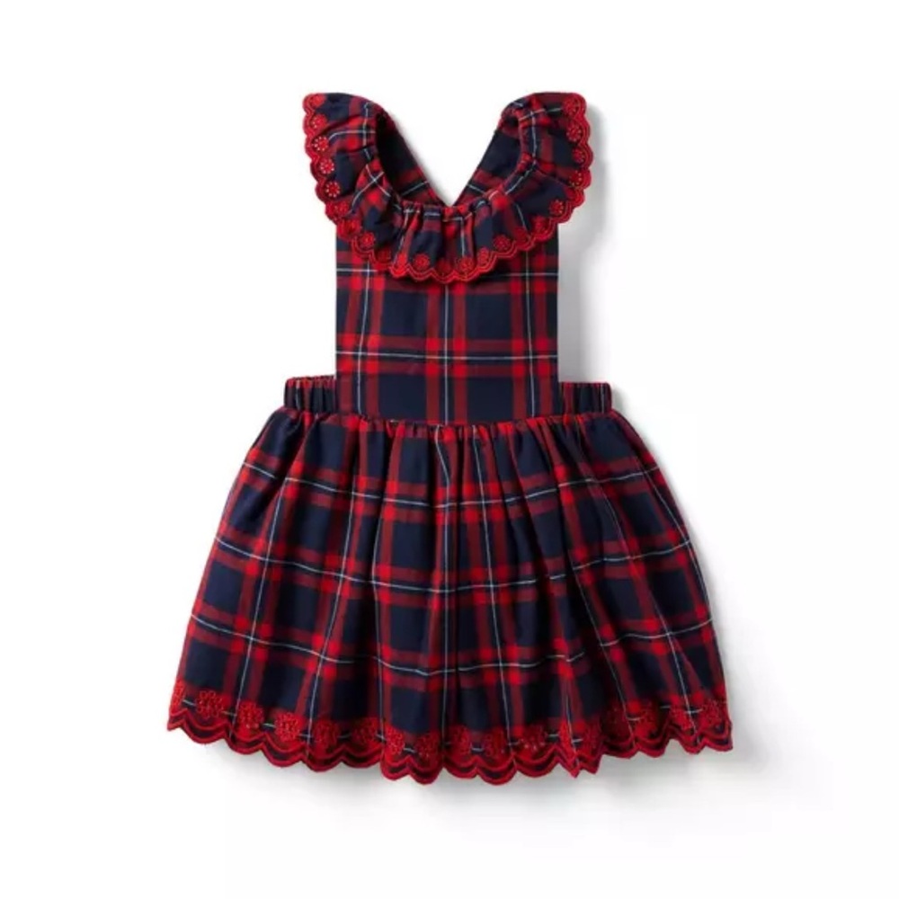 Baby Plaid Ruffle Jumper Dress